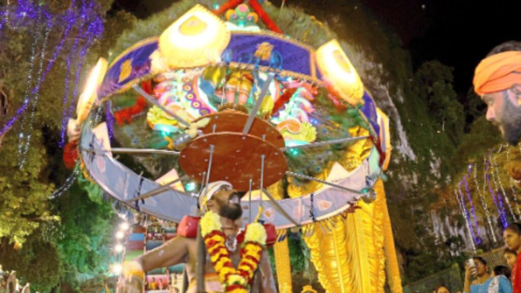 Thaipusam Carrying a Kavadi