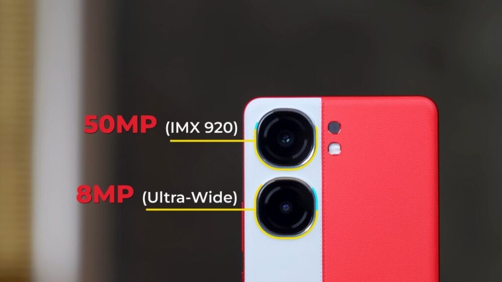 The handset features a 50MP Sony IMX920 camera with f/1.88 aperture, OIS and LED flash and an 8MP ultra-wide-angle camera.